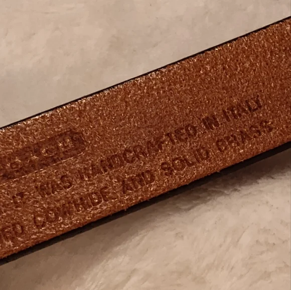 Beautiful Vintage COACH Belt (Made In Italy)